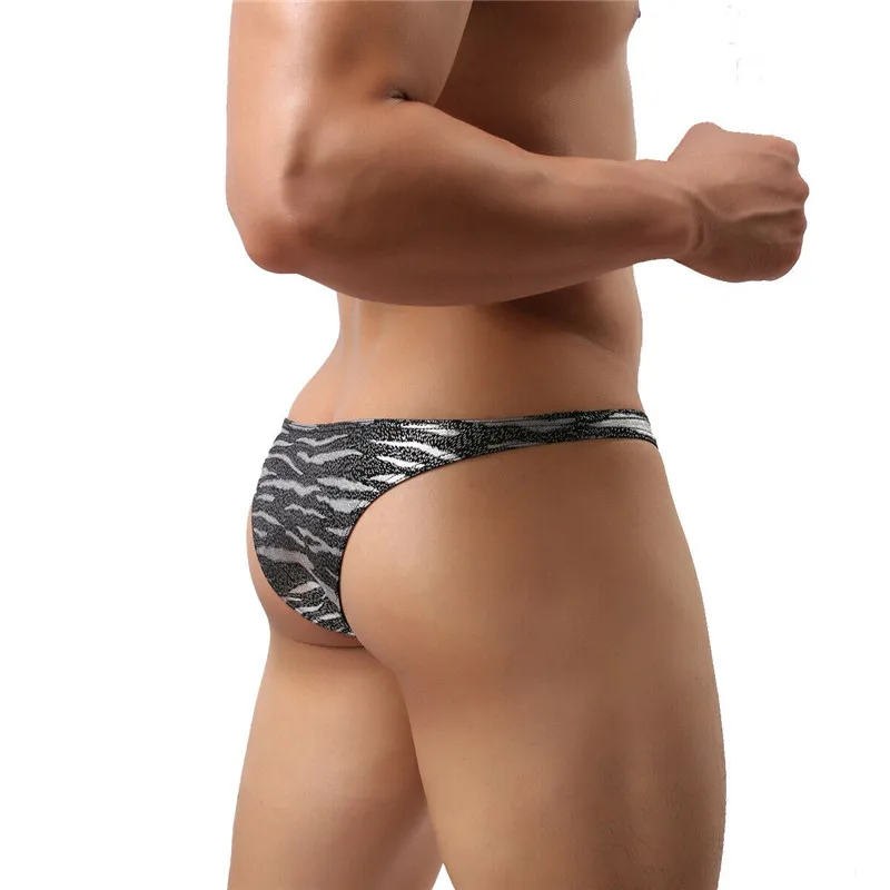 Сексуальные мужские плавки нижнее белье леопардовые трусы с низкой талией пенис