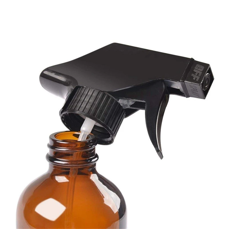 

4 Pieces 500ml Empty Glass Spray Bottles Trigger Water Sprayers Atomiser Oil Bottle Dispenser Container brown