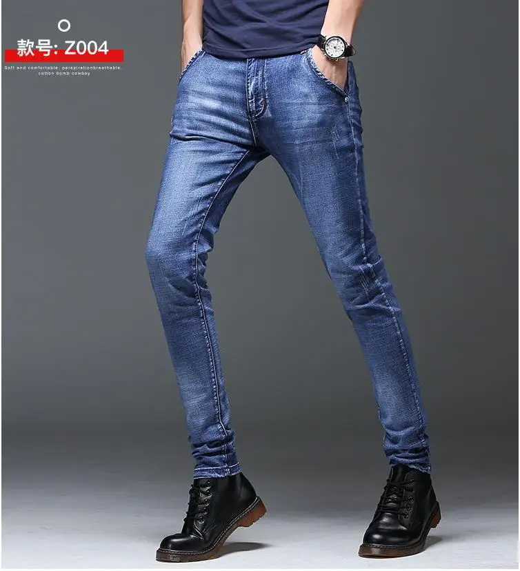 Batmo 2021 new arrival high quality casual slim elastic black jeans men ,men's pencil pants ,skinny jeans men 2108 slim fit jeans