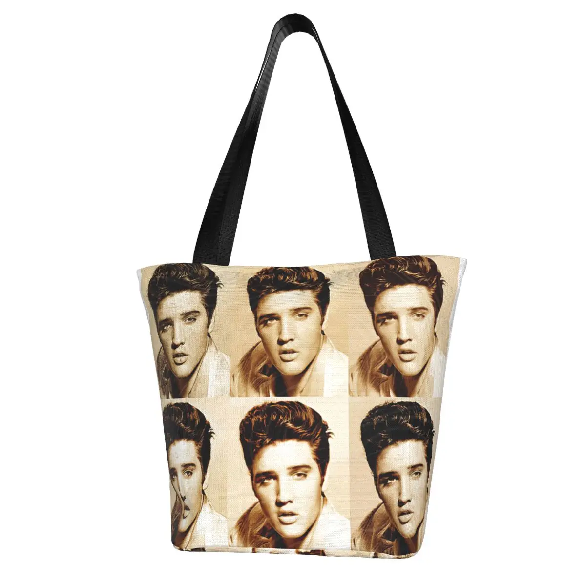 Elvis Presley Shopping Bag Aesthetic Cloth Outdoor Handbag Female Fashion Bags