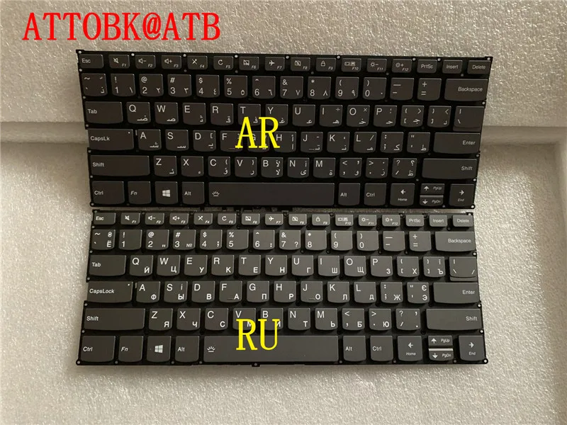 Фото Новинка, США/ла/Великобритания/TR/RU/AR Lenovo IdeaPad V340-14-IML C340-14IWL Flex14 81SQ C340-14API клавиатура с подсветкой №4
