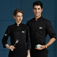unisex canteen cooking sushi cook uniform jackets catering restaurant cook work wear hotel kitchen bakery food service chef coat