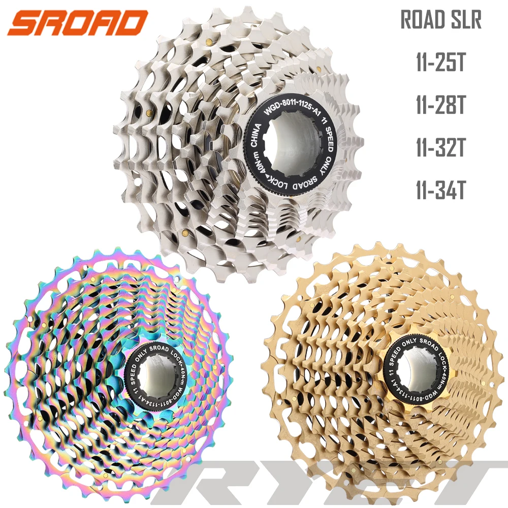 Сверхлегкая кассета SRoad SLR2 11 скоростей 25/28/32/34T велосипедное свободное колесо CNC K7