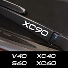 4 шт. наклейки на автомобильные стеклоочистители для Volvo S60 XC90 V40 V50 V60 S90 V90 XC60 XC40 AWD T6 C30 C70 S80 V70 XC70, аксессуары