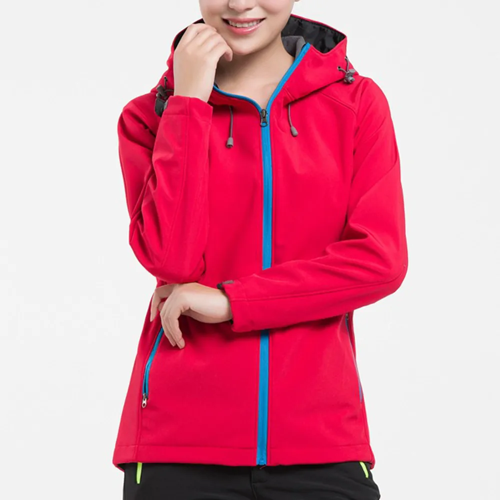 Женская быстросохнущая куртка для походов водонепроницаемая флисовая с