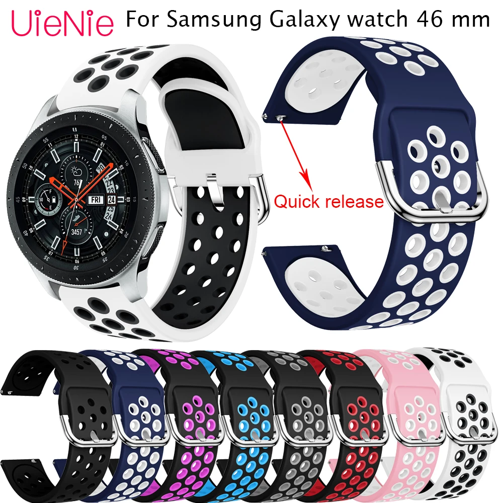 Силиконовый ремешок для часов Samsung Galaxy 22 мм 46 Gear S3 Gear2 R380 Neo R381 Live R382 | Наручные часы