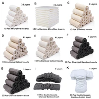 mumsbest 10pcs eco friendly liner ecological diapers washable layer insert absorbent inserts nappy liner booster 13 536cm