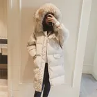 Новинка 2021, зимняя пуховая стеганая куртка с длинными рукавами, женская модная Толстая стеганая куртка с воротником-стойкой, куртка средней длины, S-2XL