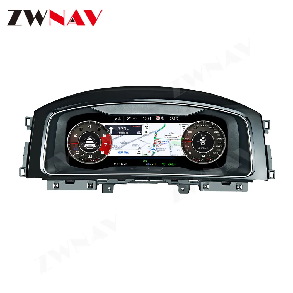 Koop Digitale Meter Scherm Voor Vw B8 Passat Cc Golf Gti Variant Auto Led Instrument Panel Vervanging Dashboard Entertainment Head Unit