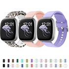 Силиконовый ремешок для fitbit versa 3 sense correa, сменный ремешок с принтом, резиновый браслет для смарт-часов для fitbit versa3