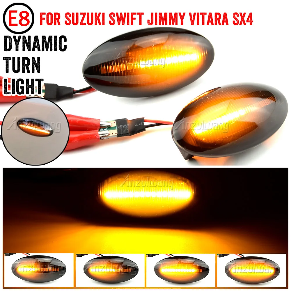 

LED Dynamic Side Marker Light Signal Blinker for Suzuki Grand Vitara Swift MZ EZ FZ Jimny Splas APV Arena Alto SX4 S-Cross XL7