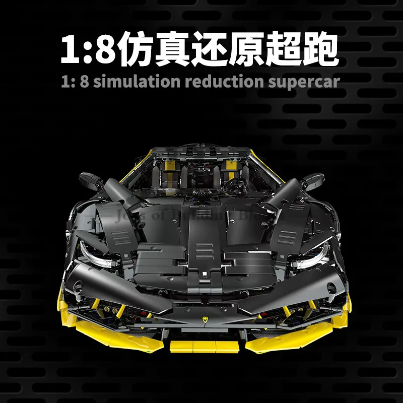 Конструктор MOC Technology Модель гоночного автомобиля 1:8 строительные блоки набор