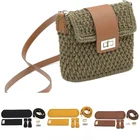 Ремешок для Сумки из искусственной кожи, нижняя часть сумки с фурнитурой, аксессуары для самостоятельной сборки, Наплечная Сумка, чистый цвет, набор аксессуаров