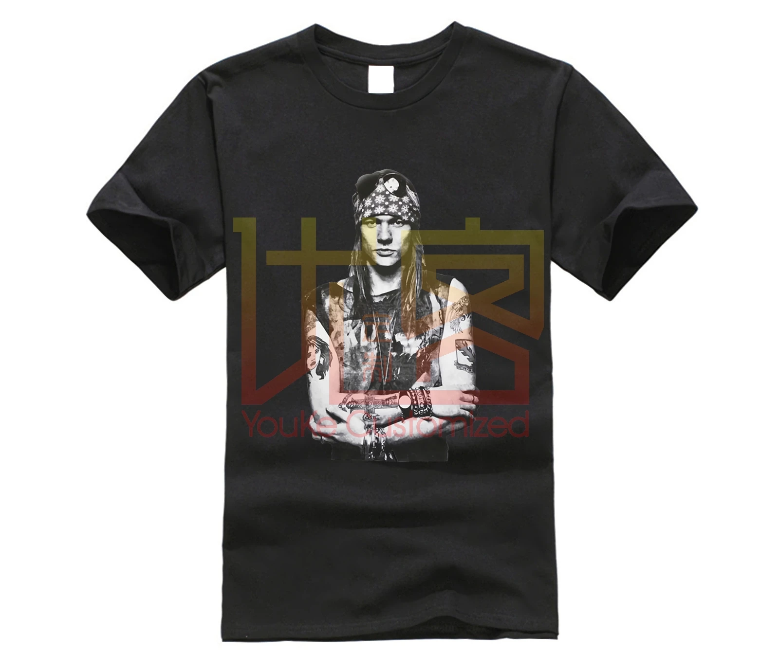 Футболка Axl Rose Guns n' Roses Gnr Vtg мужская с принтом в стиле ретро|Мужские футболки| |