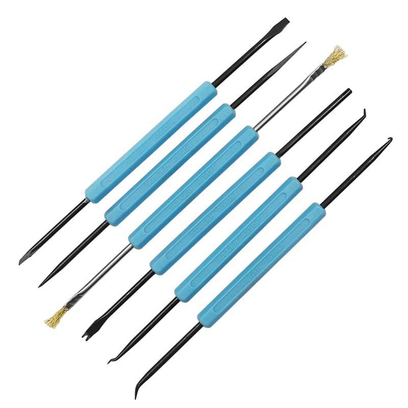 

6pcs Repair Welding Tools Multifunctional Double Sided Soldering Kit for Circuit Board Repair Soldering TRYC889