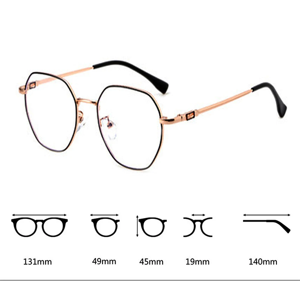 

Retro Trend Alloy Frame Anti Blu Light Ultralight Business Optical Reading Glasses Men Women+1.0 +1.5 +2.0 +2.5