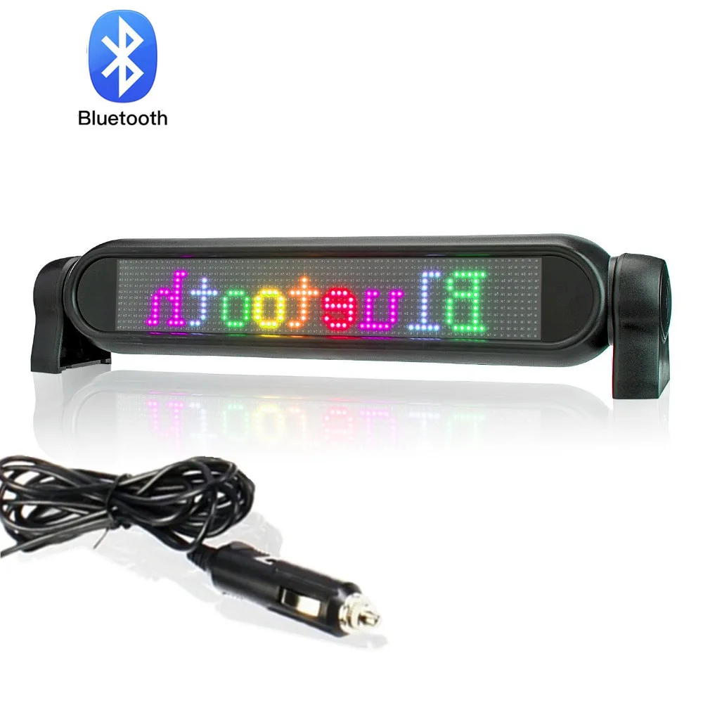 Bluetooth Полный Цвет RGB светодиодный Дисплей Панель 12*72 пикселей светильник