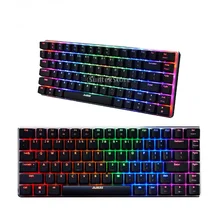 2021  Mechanical Gaming Keyboard Blue Switch 82 Keys Wired Keyboard for PC Games with Ergonomic Cool LED Backlit NEW