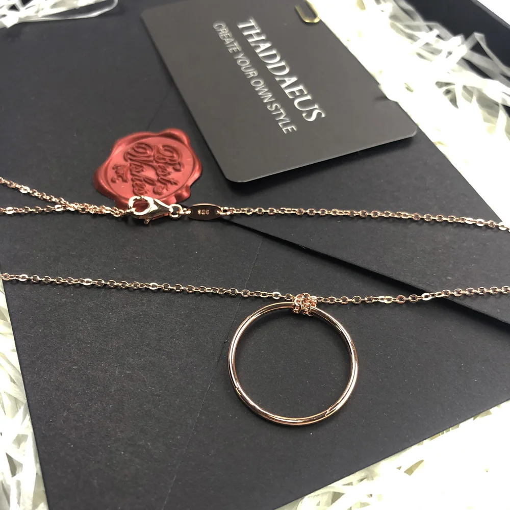 Ожерелье с подвеской в виде розы круг цвет золотой 2020 романтическая мода