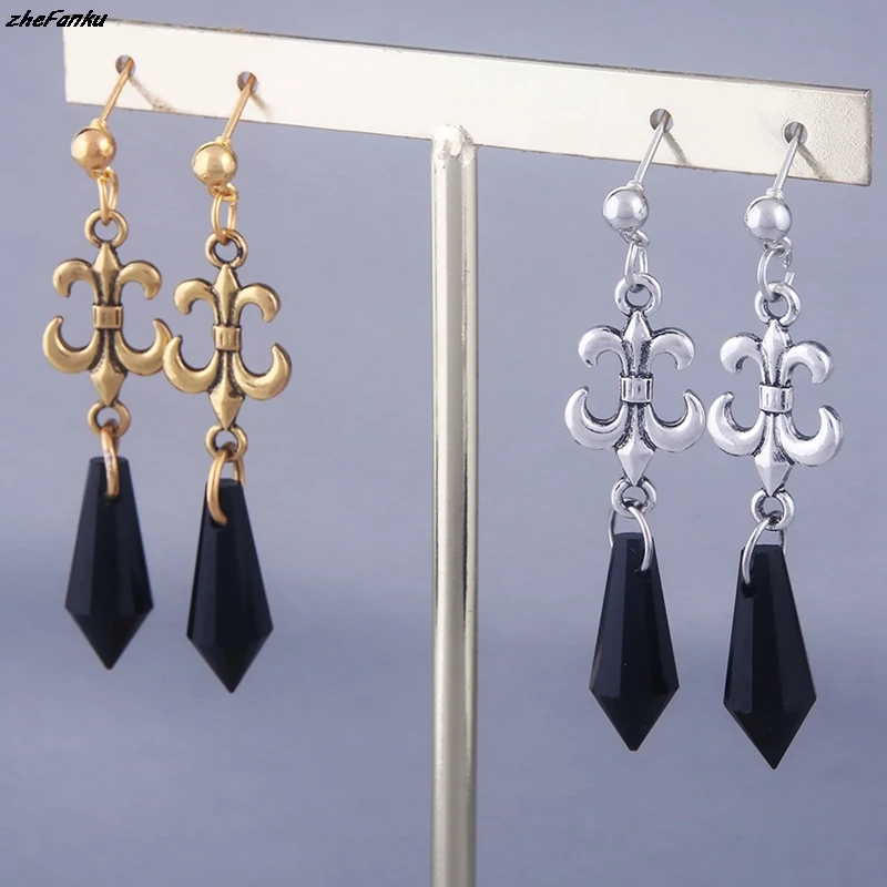 Сейлор Мун Черный Леди зла черные сережки со стразами Tsuking Усаги аниме серьги для