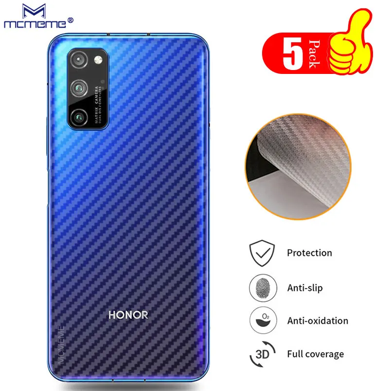 Защитная пленка на заднюю панель из углеродного волокна для huawei Honor v30 pro v30pro nova 5T 6