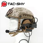 TAC-SKY страйкбол Спорт Тактический COMTAC II наушники шлем дуговой трек кронштейн силиконовые наушники Версия