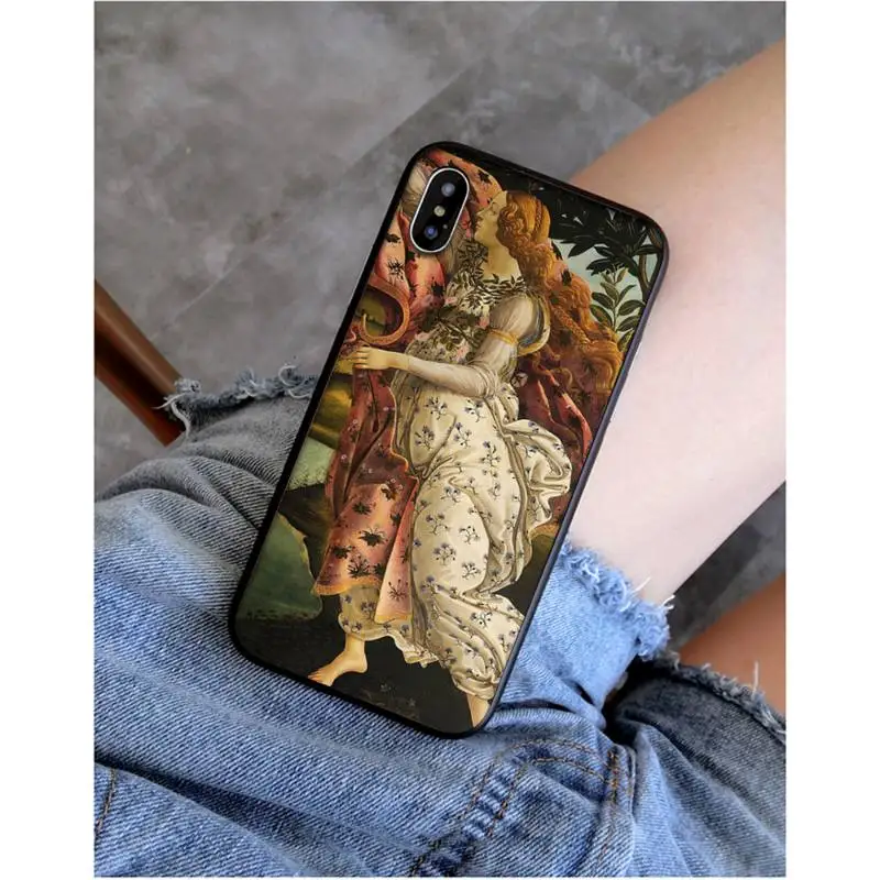 Yinuoda Art Painting The Birth Of Venus Bling Cute Phone Case for iphone 11 Pro Max X XS MAX 6 6s 7 8 plus 5 5S 5SE XR SE2020