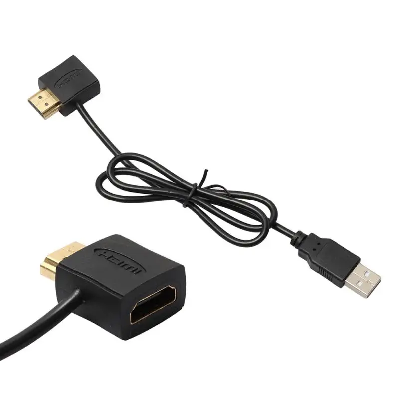 

1pcs Fashion Professional Multifunction USB 2.0 HDMI-compatible Male To Female Adapter Extender Power Computer Connector Cable