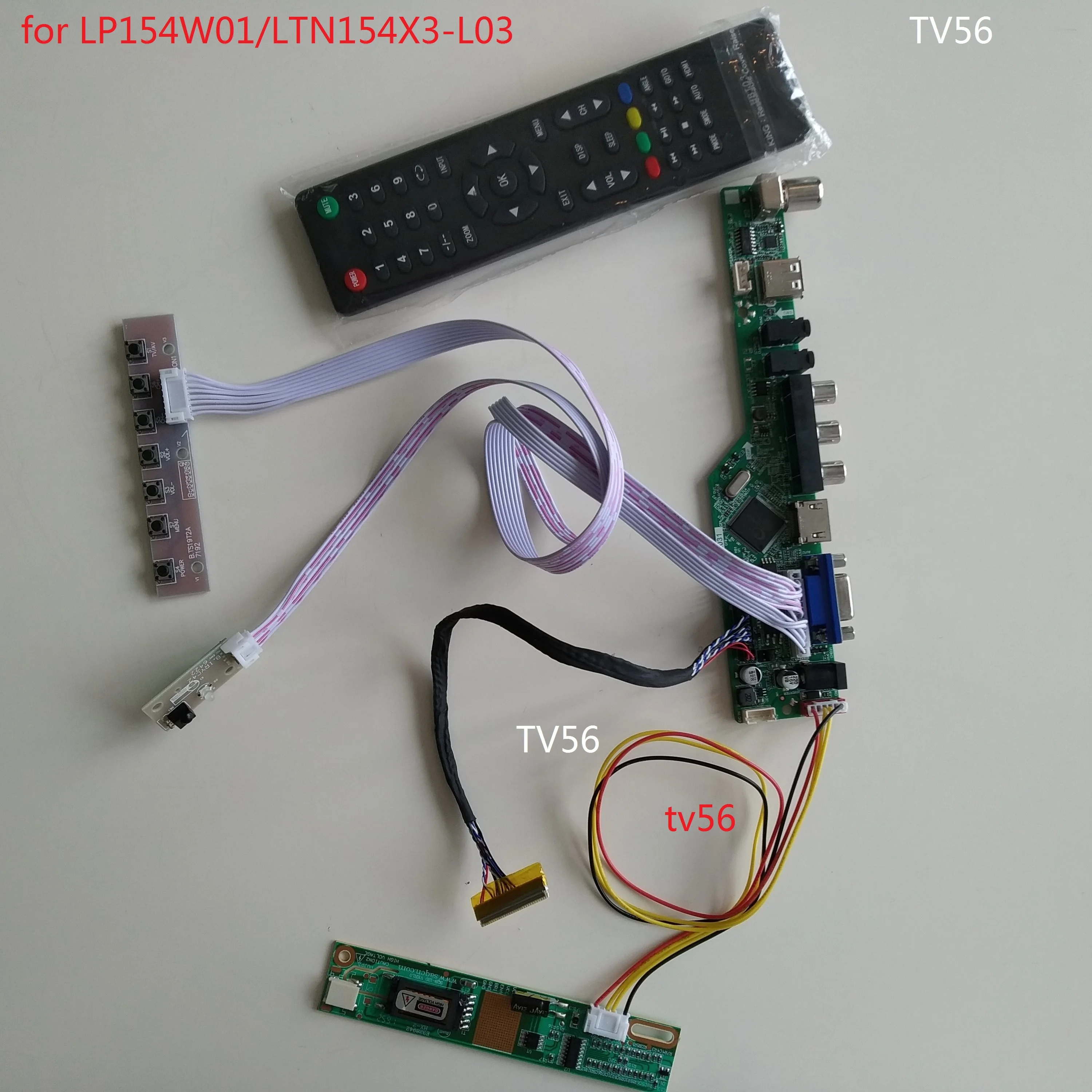 

VGA AUDIO AV TV HDMI-compatible LCD LED 1CCFL lamps driver Controller Board For LP154W01/LTN154X3-L03 1280X800 panel display kit