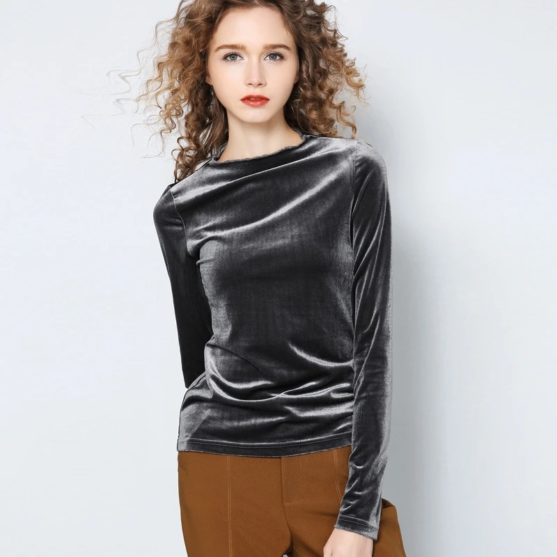 Блузка женская винтажная с длинным рукавом и высоким воротом|blouse long|new arrival blouseblouse