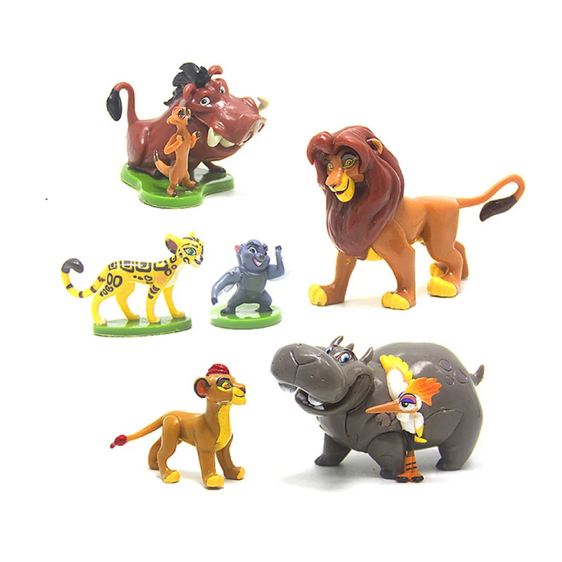 Лев королевские игрушки Simba Mufasa Nala Pumbaa Timon мини ПВХ игрушки для детей на день рождения Рождественский подарок