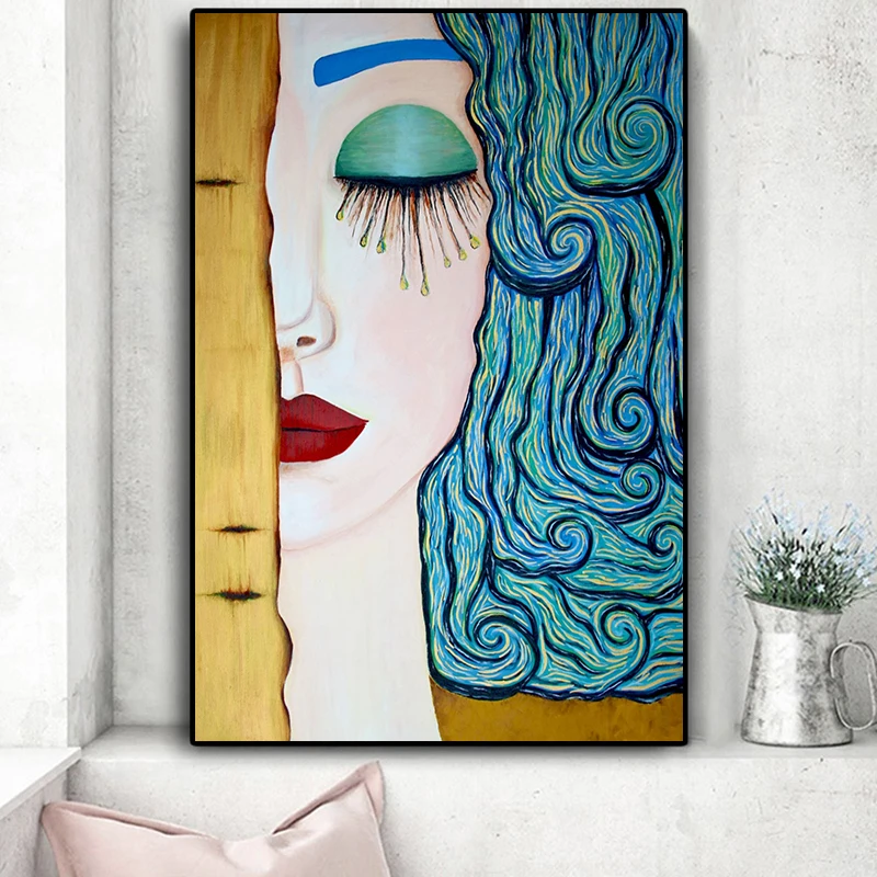 Абстрактный художник Густав Климт картина маслом на холсте постеры настенные