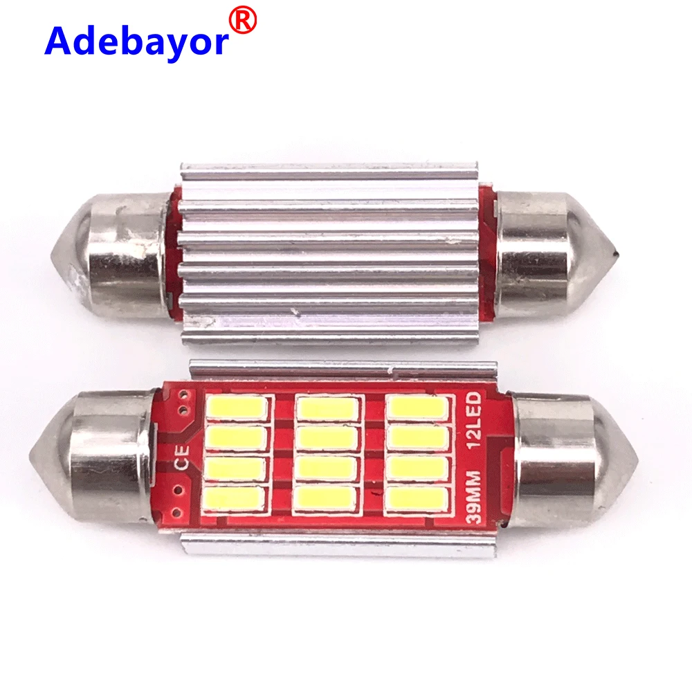 200 шт. гирлянда C5W CANBUS без ошибок авто светильник 12 SMD 4014 светодиодный 31 мм 36 мм/39