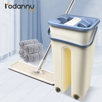 rodanny magic mops floor cleaning free hand mop hands free squeeze mop with bucket flat mop drop shipping home kitchen tool