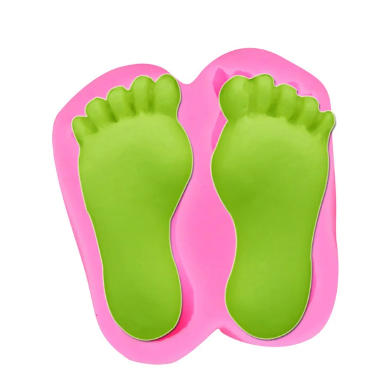 Силиконовая форма для детских ножек силиконовая мастики шоколада конфет леденца