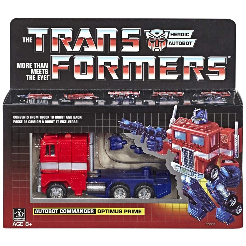 Игрушечные Трансформеры Hasbro робот трансформер Оптимус Прайм G1 экшн фигурки для