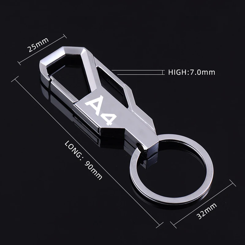 Новый металический брелок для ключей с пряжка из металлического сплава талии