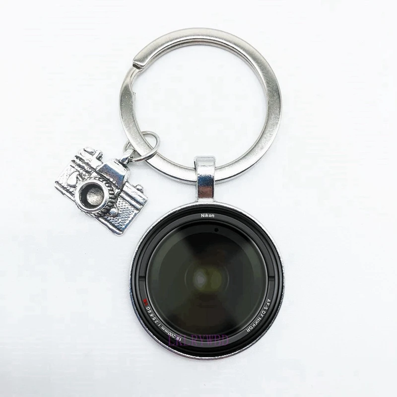 Стеклянная подвеска для объектива SLR 2020 брелок кулон в виде камеры