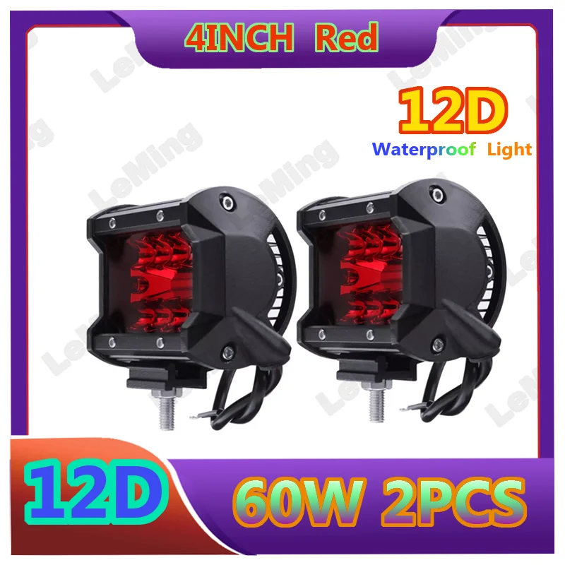 4-дюймовая Светодиодная панель рабочего света 60 Вт точесветильник светодиодный