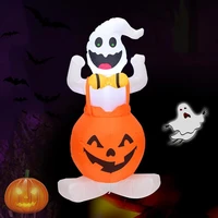 halloween inflatable pumpkin ghost outdoor ornaments with led light inflatable toys garden party supplies halloween decoration