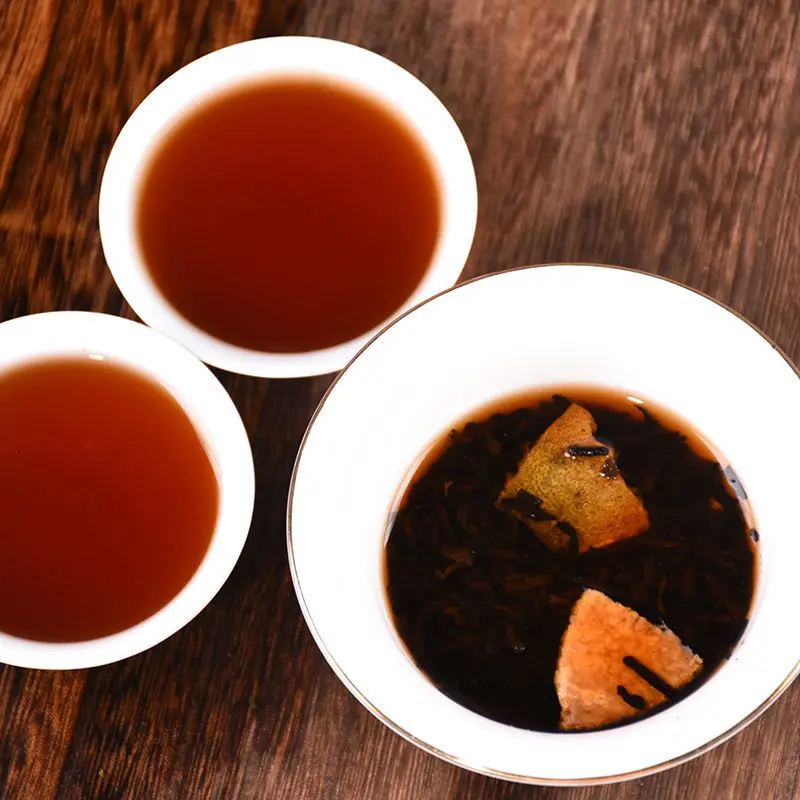 

Authentic Xinhui Citrus Tea Pu'er Tea Tangerine Peel 10 Years Palace Orange Pu'er Tea Cooked Tea 250g500g Bulk