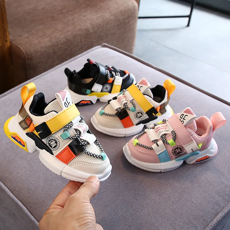 2020 Fashion Children Baby Girls Boys Running Casual Shoes Soft Sole Mesh Sports Run Sneakers Sport For Kids New | Детская одежда и