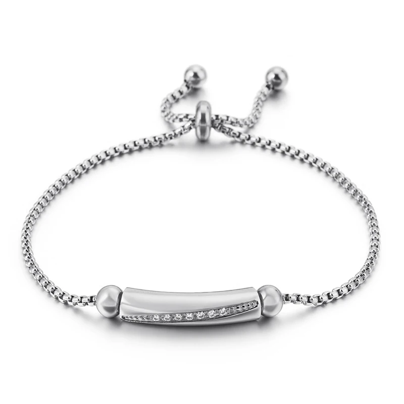 Женский длинный Браслет из титановой стали с изменяемым геометрическим