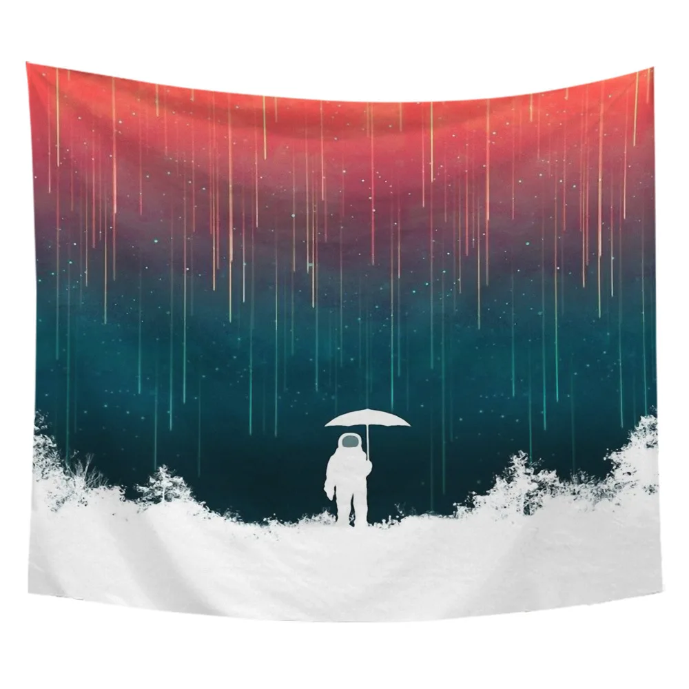 

100x70cm Ins Landscape Cloth Adornment Cloth Beauty Tapestry Velvet Mandela Wall Hanging Tapestry Family Room Adornment