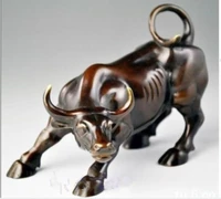 big wall street bronze fierce bull ox statue zodiac animal cattle statue