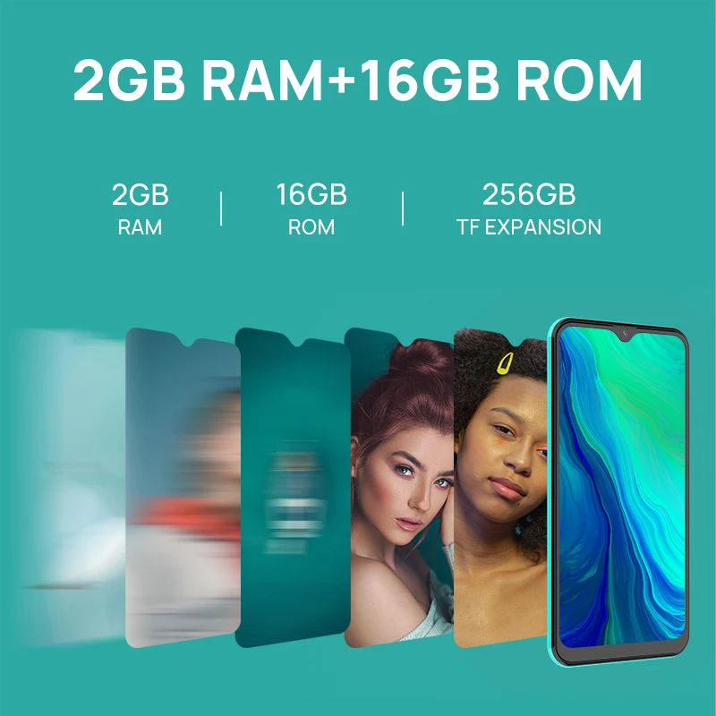Смартфон DOOGEE X93 9 8 мм тонкий светильник корпус Android 10 тройная камера с ии Мп экран
