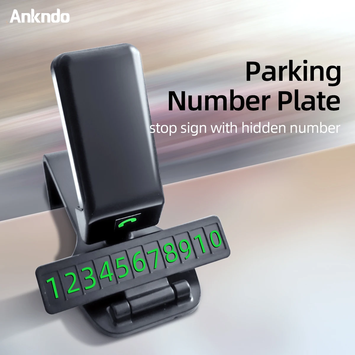 

ANKNDO Magnetic Car Phone Holder Sun Visor Dashboard Stand With Parking Card Car Bracket GPS Navigation Support For Mobile Phone