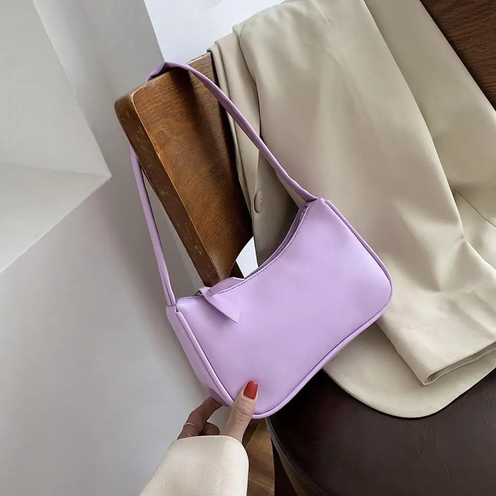 

Retro Totes Bags For Women 2020 Trendy Vintage Handbag Soft Leather Female Small Subaxillary Bags Casual Mini Shoulder Bag#25