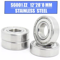 s6001zz bearing 12288 mm 10pcs high quality s6001 z zz s 6001 440c stainless steel s6001z ball bearings for motorcycles