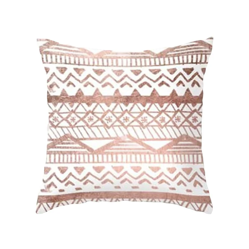 

Lychee Geometric Pink Pillow Cases Colorful Polyester 45x45cm Decorative Pillow Cover For Bedroom Sofa Pillowcase